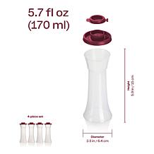 "As Is" Tupperware 4-piece Hourglass Seasoning Shaker Set