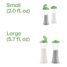 "As Is" Tupperware® 4-piece Hourglass-Shaped Seasoning Shaker Set