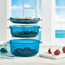 "As Is" Tupperware® 7-piece Microwave Multi-Use Stack Cooker Set