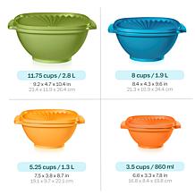 "As Is" Tupperware® 8-piece Heritage Square Bowl Set