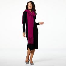 "As Is" TWRHLL by Christie Brinkley Cable Knit Scarf
