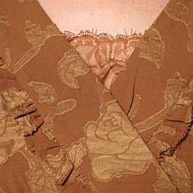 "As Is" TWRHLL by Christie Brinkley Floral Jacquard Midi Dress