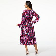 "As Is" TWRHLL by Christie Brinkley Metallic Maxi Dress with Pockets