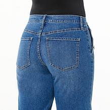 "As Is" TWRHLL by Christie Brinkley Mid-Rise Relaxed Wide-Leg Jean