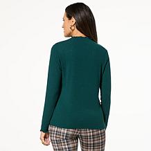 "As Is" TWRHLL by Christie Brinkley Mock Neck Top