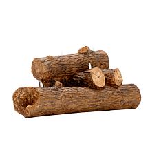 "As Is" Unmatched LED Faux Resin Stacked Logs