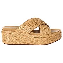 "As Is" Urban Sport Quinci Raffia Platform Wedge Sandal
