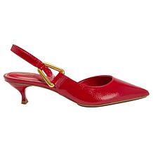 "As Is" Vince Camuto Inari Leather Slingback Kitten Heel