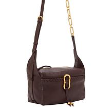 "As Is" Vince Camuto Letta Whipstitch Leather Crossbody