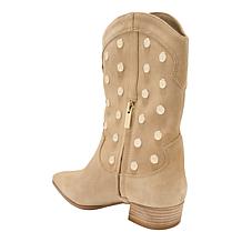 "As Is" Vince Camuto Prilie Leather Studded Western Boot