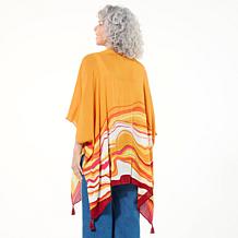 "As Is" Vince Camuto Wave Stripe Flowy Topper