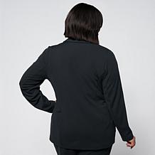 "As Is" Vivica A. Fox Collection Luxe Knit Embellished Blazer 