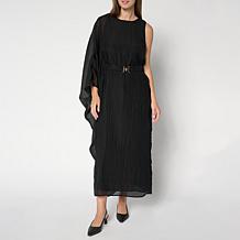 "As Is" Vivica A. Fox Collection Textured Gauze One-Sleeve Dress