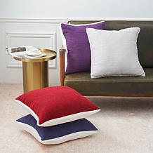 "As Is" Warm & Coxy Luxe Chenille 2-piece 20" x 20" Decorative Pill...