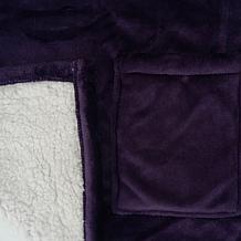 "As Is" Warm & Cozy 64" x 50" Heated Plush to Sherpa Angel Wrap