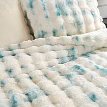 "As Is" Warm & Cozy Faux Fur Bubble Comforter Set