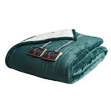 "As Is" Warm & Cozy Plush to Sherpa Heated Blanket - Twin