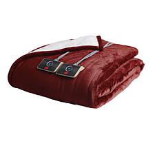 "As Is" Warm & Cozy Plush to Sherpa Heated Blanket - Twin