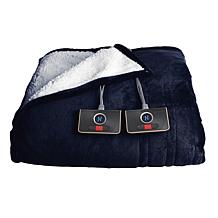 "As Is" Warm & Cozy Plush to Sherpa Heated Blanket - Twin