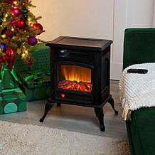 "As Is" Warm Living Infrared Deluxe Stove with Real Flame Sound