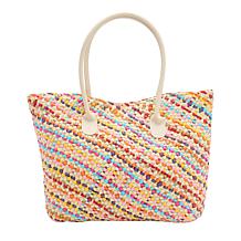 "As Is" Wildflower Garden Party Embroidered Tote