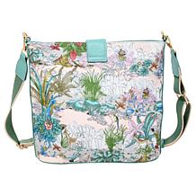 "As Is" Wildflower Parisian Toile Bucket Crossbody Bag