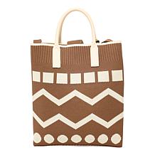 "As Is" Wildflower Small Knit Crossbody Tote with Tassel