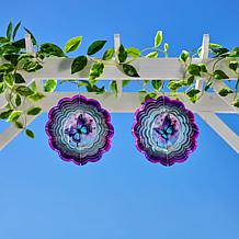 "As Is" Wind & Weather Holographic Illusion Spinner - 2-pack