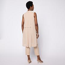"As Is" Wynne Layers Long Chiffon Midi Vest