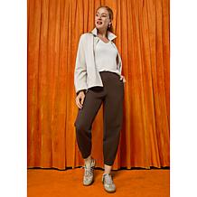 "As Is" WynneCollection 360 Stretch Ponte Ankle Lantern Pant