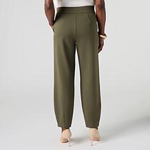 "As Is" WynneCollection 360 Stretch Ponte Ankle Lantern Pant