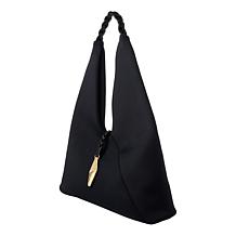 "As Is" WynneCollection Braided Top Handle Hobo Bag