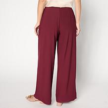 "As Is" WynneCollection Luxe Crepe Soft Suiting Wide Leg Pant