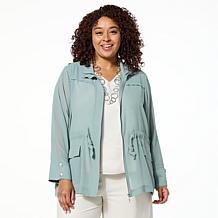 "As Is" WynneLayers Chiffon Utility Jacket