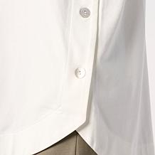 "As Is" WynneLayers Cotton Curved Hem Button-Down Shirt