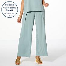 "As Is" WynneLayers Drapey Twill Front Pleat Pant