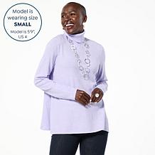 "As Is" WynneLayers Kiss of Cashmere Butterfly Turtleneck Sweater