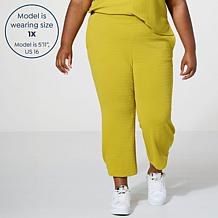 "As Is" WynneLayers Ottoman Knit Button Hem Pant