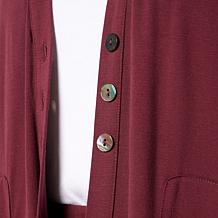 As Is WynneLayers Sorona Jersey Knit Duster