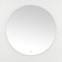Ashden 36" Silver Aluminum LED Mirror