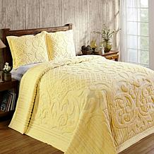 Ashton 100% Cotton Tufted Chenille Bedspread - Queen