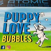 Atomic Bubbles Puppy Love Bubbles, Peanut Butter & Bacon Scented 4oz.