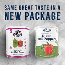 Augason Farms 1lb Dehydrated Diced Red & Green Peppers - 113 Servings