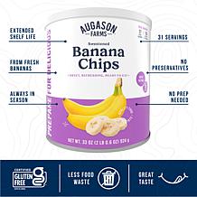 Augason Farms 2lbs Banana Chips - 22 Servings