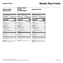 Augason Farms 2pk 15.66oz READY PLUS Fruits - 88 Servings