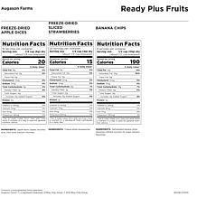 Augason Farms 2pk 15.66oz READY PLUS Fruits - 88 Servings