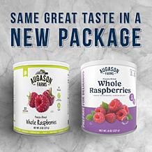 Augason Farms 8oz Freeze-Dried Whole Raspberries - 22 Servings
