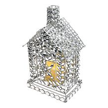 august & leo 12.5" Jeweled House with LED Candle