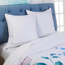 august & leo 300 Thread Count Rayon from Bamboo Floral Euro Shams 2-pk