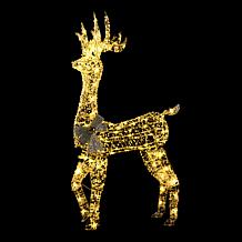 august & leo 47" LED Jeweled Wrapped Reindeer
